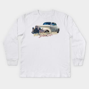 1940 Chevrolet Special Deluxe Coupe Kids Long Sleeve T-Shirt